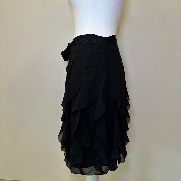 Black Ruffle Mini Skirt - Picture 3 of 4
